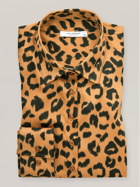 Willsoor Willsoor Koszula 61314 Miedziany Oversize