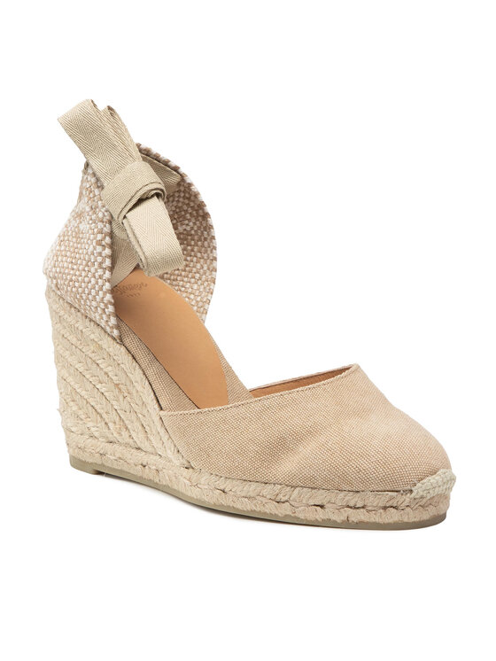 Castañer Castañer Espadryle Carina/8/002 021642-2017 Beżowy