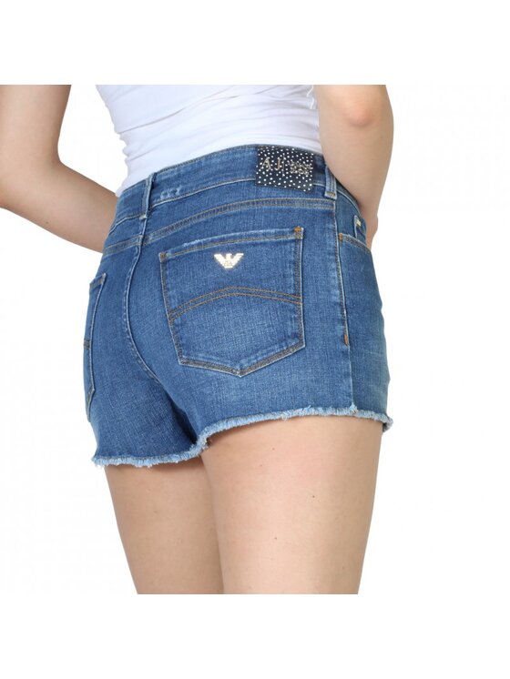 Armani Jeans Armani Jeans Džínsové šortky C5J17 1H Modrá Slim Fit