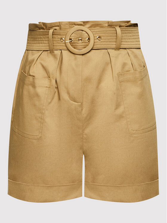 Morgan Morgan Pantaloncini di tessuto 221-SHOFI.F Beige Regular Fit