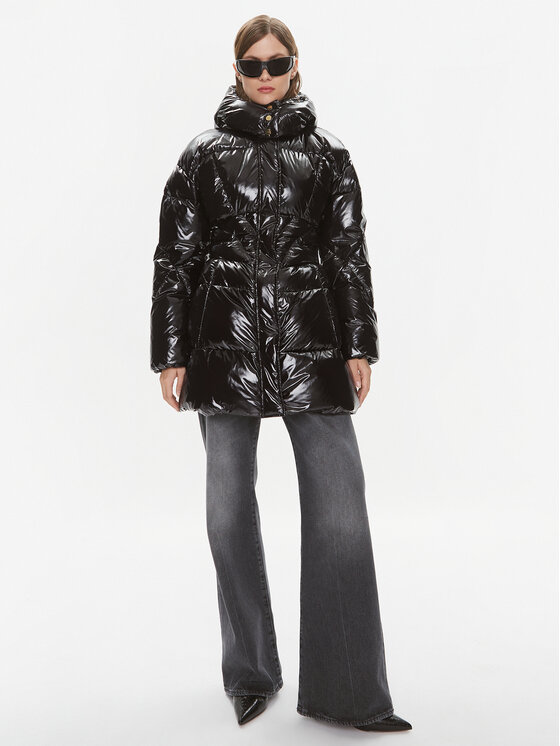 PINKO PINKO Зимно яке Copyright 101595 A00N Черен Regular Fit