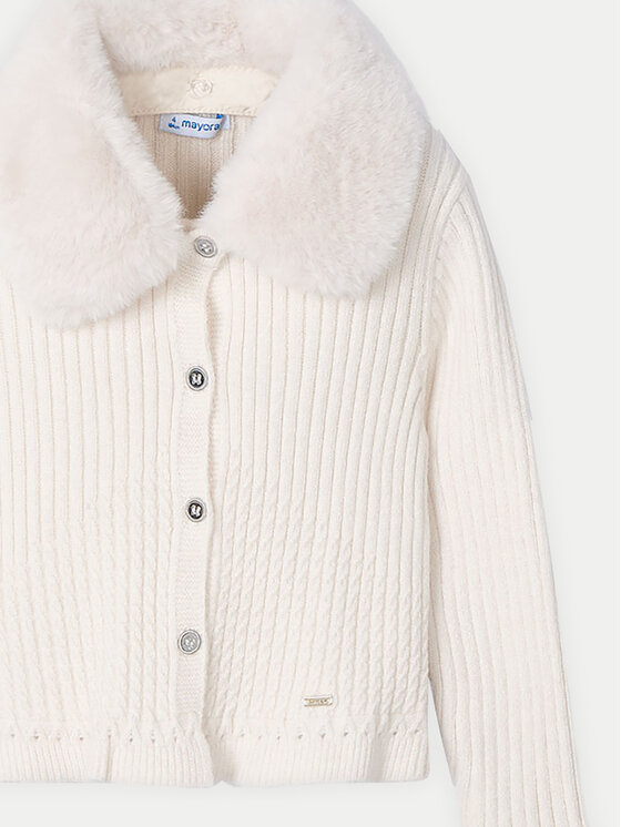 Mayoral Mayoral Cardigan 4362 Écru Regular Fit