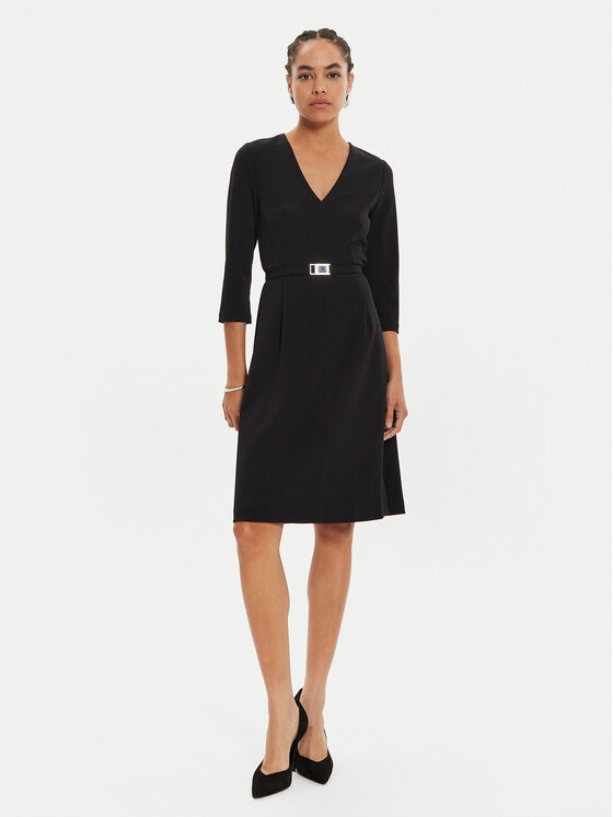 Calvin Klein Calvin Klein Φόρεμα κοκτέιλ K20K207471 Μαύρο Regular Fit