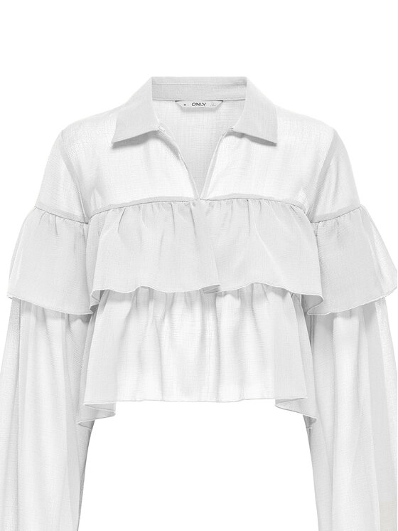 ONLY ONLY Bluse Suzzi 15360661 Weiß Regular Fit