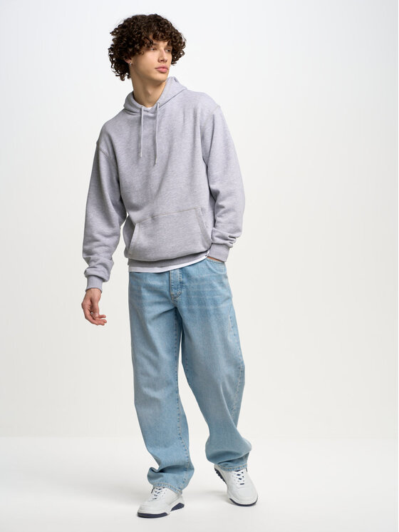 BIG STAR BIG STAR Bluza LITSON_901_170 Szary Comfort Fit