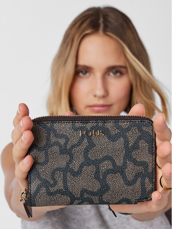 TOUS TOUS Große Damen Geldbörse Billetera S. K Icon 2001503460 Braun