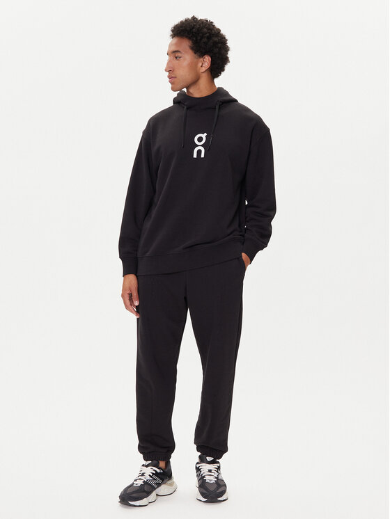 On On Donji dio trenerke Club Pants 1ME1004 Crna Relaxed Fit