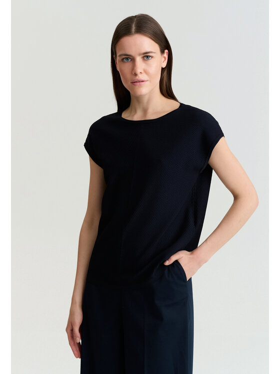 TATUUM TATUUM Blúzka TARS Tmavomodrá Classic Fit