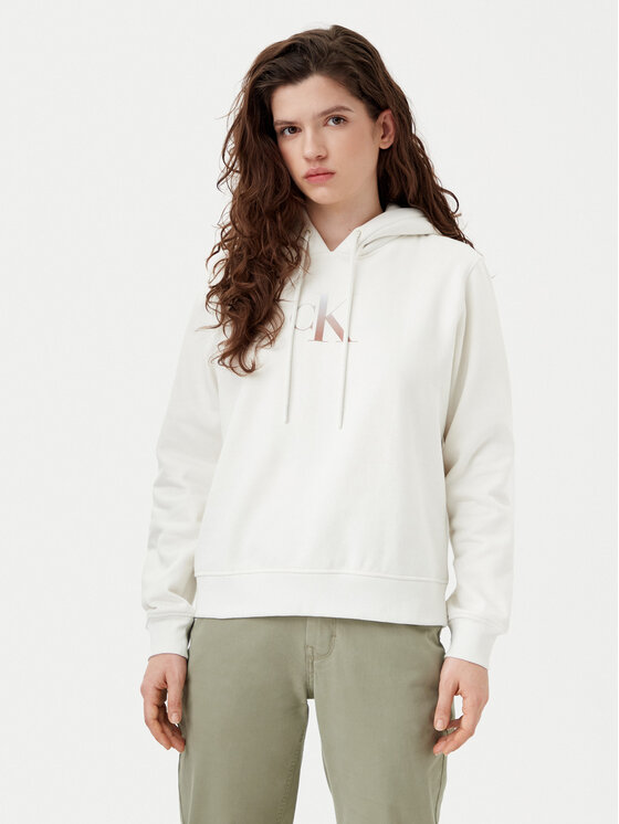 Calvin Klein Jeans Calvin Klein Jeans Bluză Gradient J20J224721 Alb Regular Fit