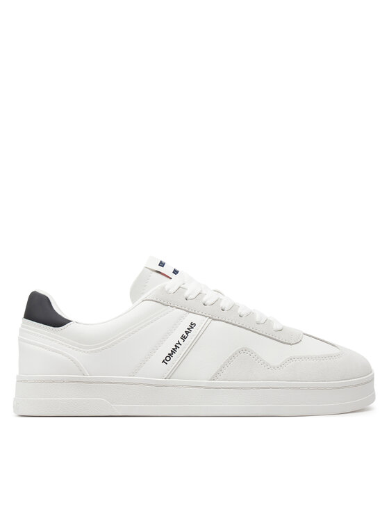 Tommy Jeans Snīkeri Tjm Leather Retro Cupsole EM0EM01414 Écru