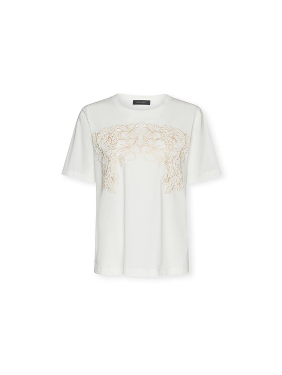 Elena Mirò Elena Mirò T-Shirt G348Z000560N011 Biały Regular Fit