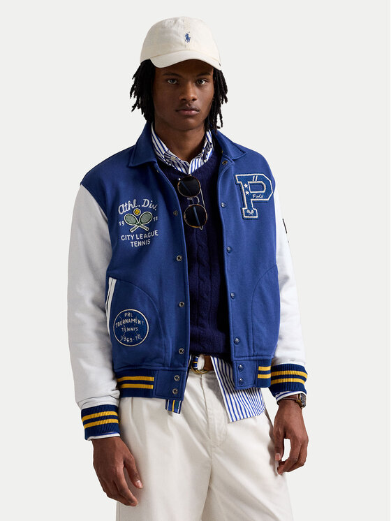 Polo Ralph Lauren Męska Kurtka bomber, rozmiar M, Niebieska, 710964979001