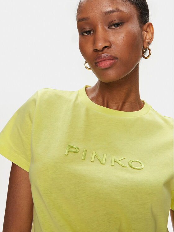 PINKO Pinko T-Shirt Start 101752 A1NW Žlutá Regular Fit