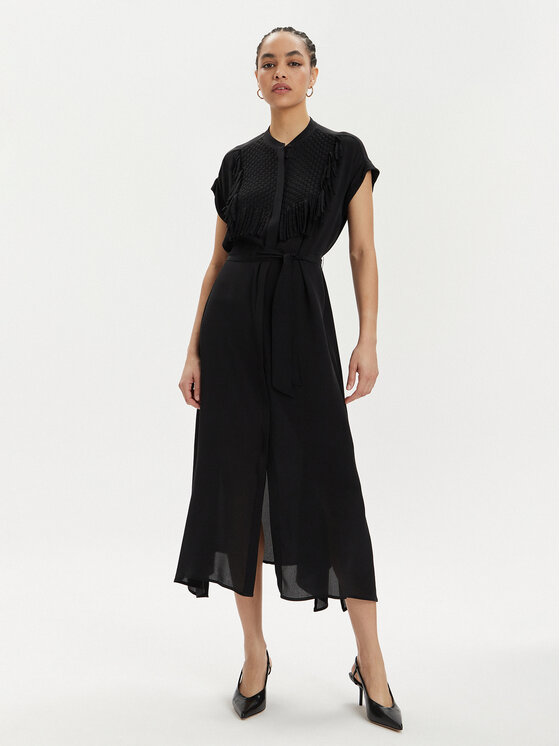 Marella Rochie de vară Forma 2413221182 Negru Relaxed Fit