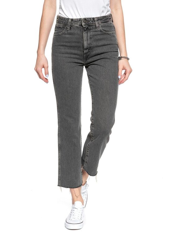 Wrangler Wrangler Jeans RETRO STRAIGHT CROP Grigio Straight Fit