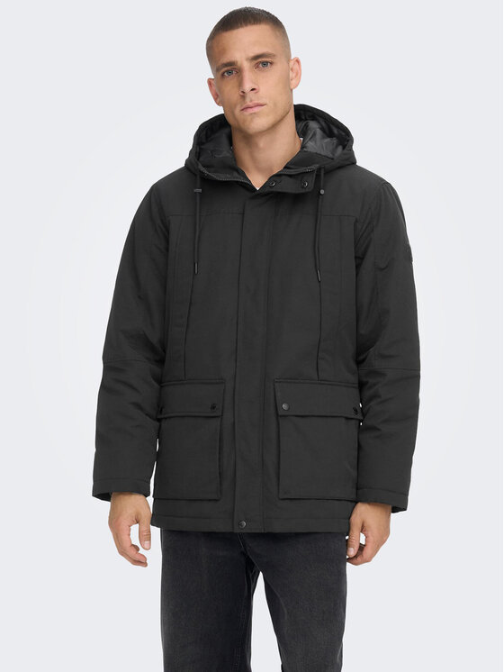 Only & Sons Only & Sons Parka Jayden 22022654 Černá Regular Fit