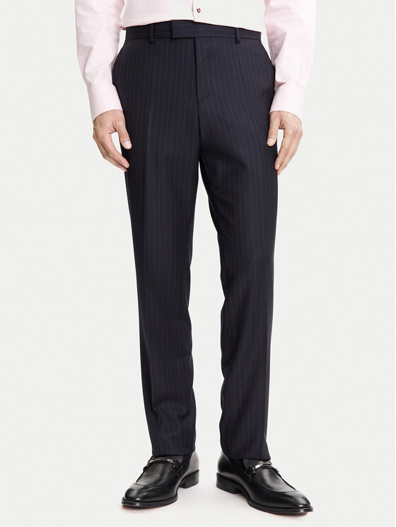 BOSS BOSS Garnitur H-Huge 50546121 Granatowy Slim Fit