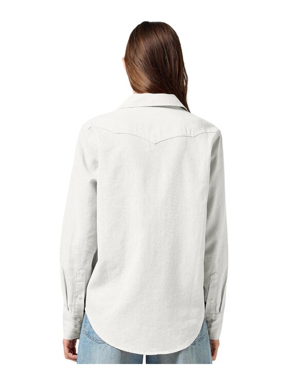 Wrangler Wrangler Koszula 112368477 Biały Regular Fit
