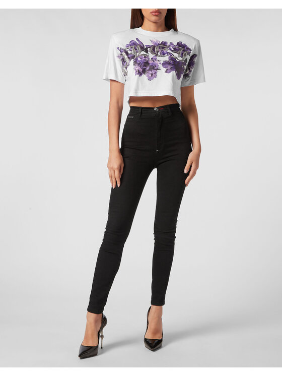 PHILIPP PLEIN PHILIPP PLEIN Tričko 4461 Biela Regular Fit