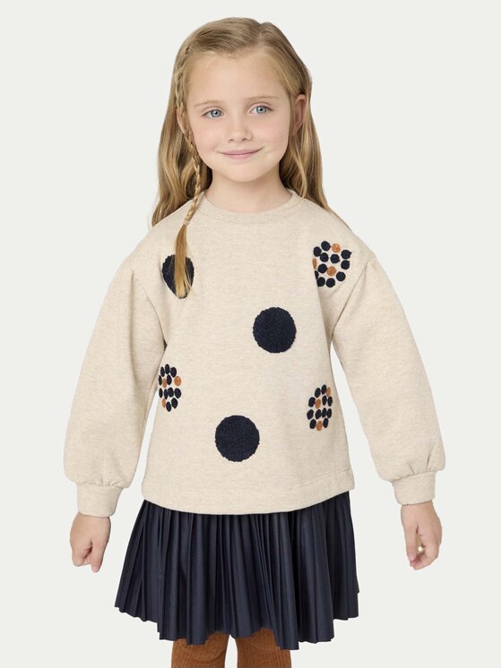 Mayoral Mayoral Set Sweatshirt und Kleid 4922 Beige Regular Fit