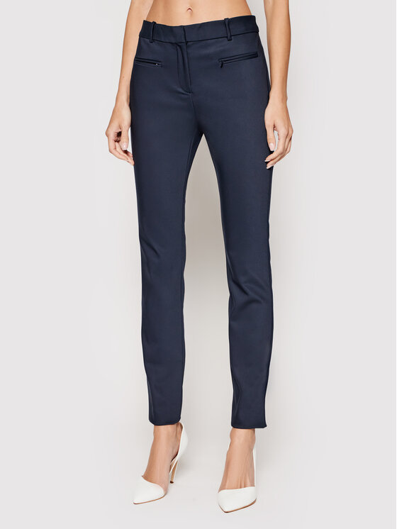 Tommy Hilfiger Medžiaginės kelnės Marta 1M87647781 Tamsiai mėlyna Slim Fit  • Modivo.lt