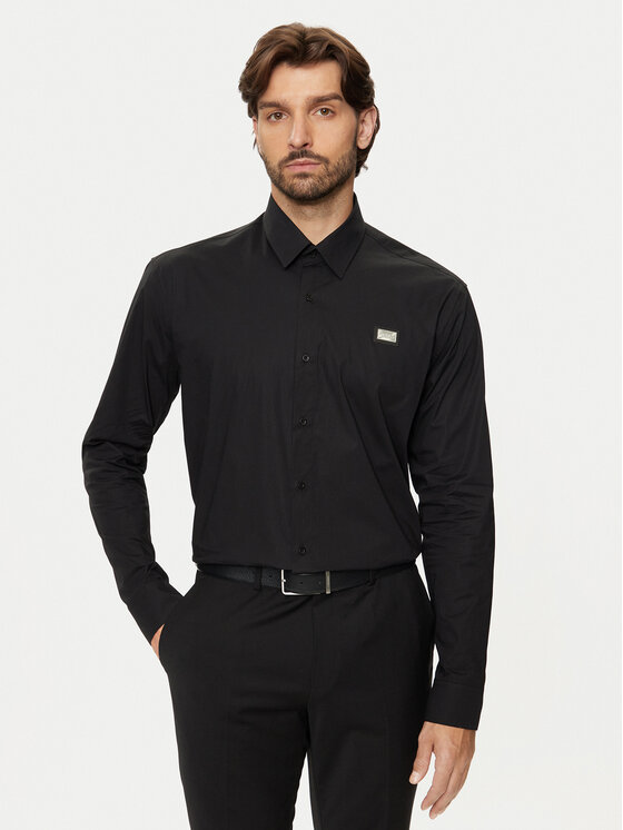 KARL LAGERFELD Košeľa 605947 544671 Čierna Regular Fit