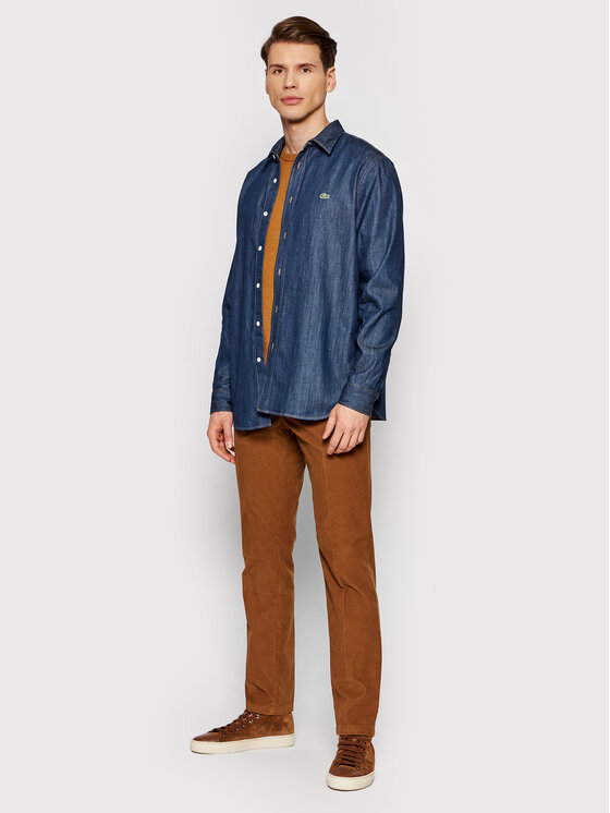 Lacoste Lacoste Koszula jeansowa CH7637 Granatowy Regular Fit