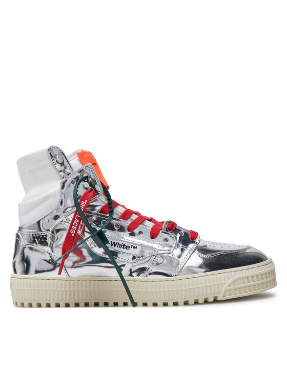 Off-White Tenisice OMIA065F22LEA0067272 Srebrna