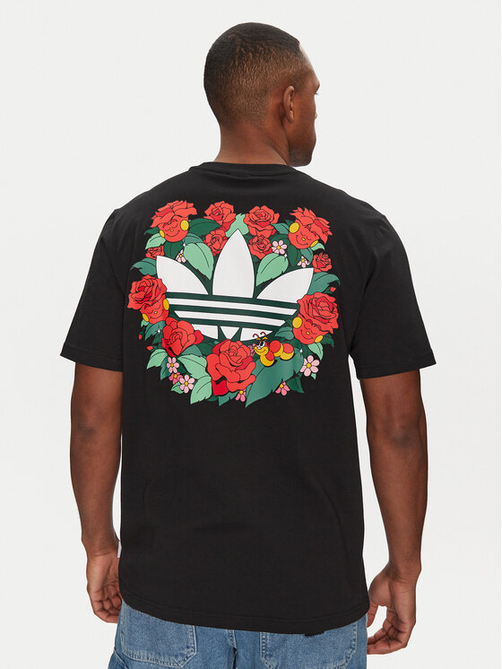 adidas adidas T-Shirt JN7032 Czarny Loose Fit