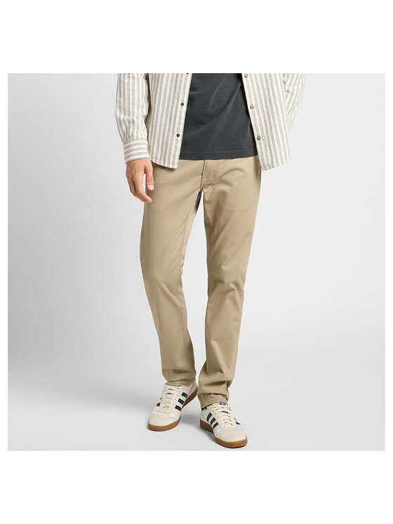 Lee Lee Pantaloni di tessuto DAREN Beige Regular Fit