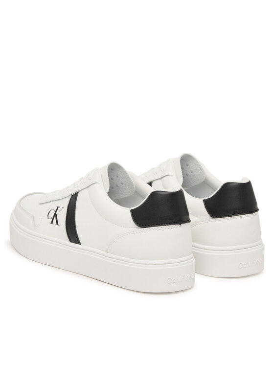 Calvin Klein Calvin Klein Sneakers Classic Cups Lace Lth Emb Tongue HM0HM02237 Alb
