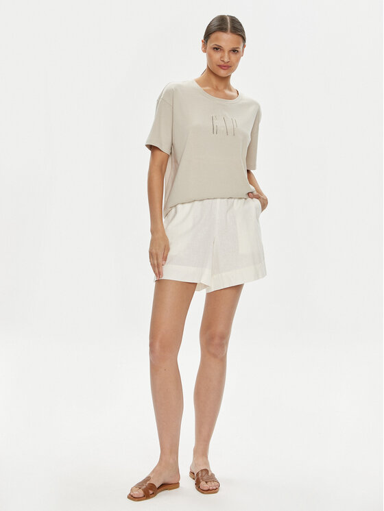 Gap Gap Kratke hlače 582942-02 Écru Regular Fit