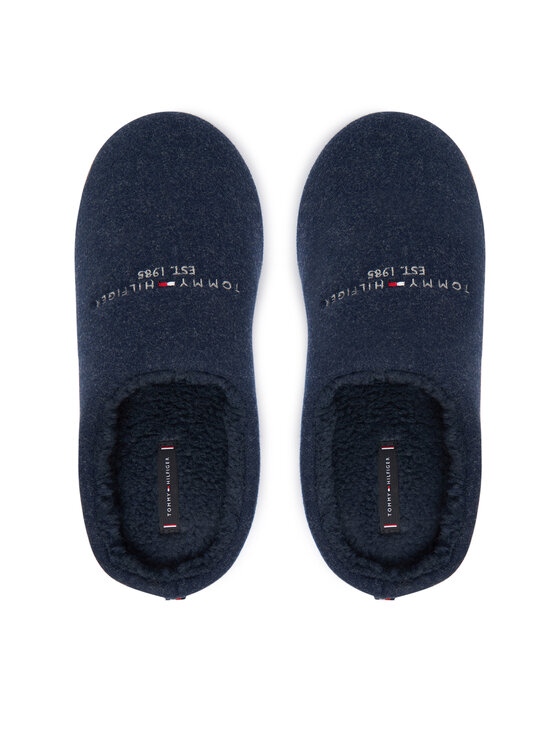 Tommy Hilfiger Tommy Hilfiger Пантофи Felt House FM0FM05614 Тъмносин