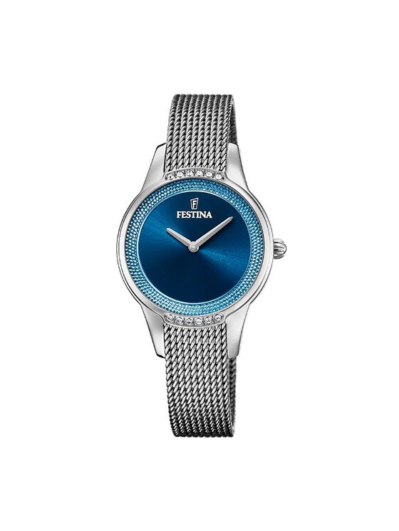 Festina Festina Ročna ura Swarovski 20494/2 Srebrna