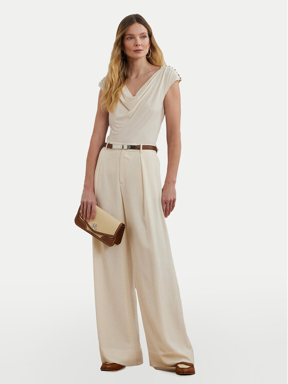 LAUREN RALPH LAUREN LAUREN RALPH LAUREN Blúz 200898441001 Ekru Relaxed Fit
