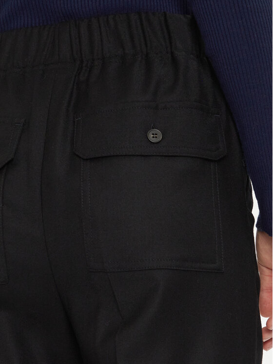 Weekend Max Mara Weekend Max Mara Παντελόνι υφασμάτινο Hateley 2425136052 Μαύρο Regular Fit