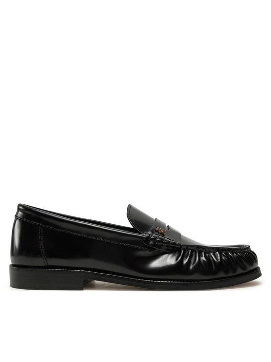 Tommy Hilfiger Mokasíny Loafer Abrasivato Leather FW0FW08617 Čierna