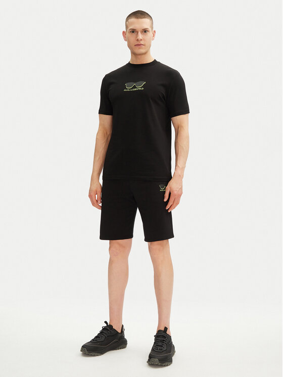 KARL LAGERFELD KARL LAGERFELD Tričko 755400 552235 Čierna Regular Fit