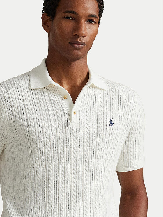 Polo Ralph Lauren Polo Ralph Lauren Polo marškinėliai 710B13893002 Balta Regular Fit
