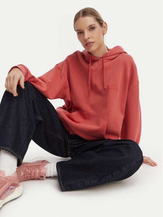 Quiksilver Quiksilver Світшот Esential Hoodie EQWFT03191 Кораловий Regular Fit