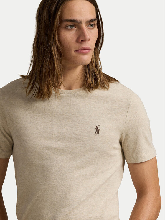 Polo Ralph Lauren Polo Ralph Lauren Majica 710671438203 Bež Slim Fit
