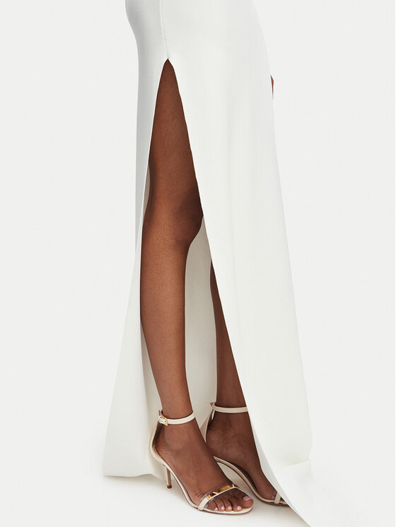 Elisabetta Franchi Elisabetta Franchi Официална рокля AM-43B-62E2-V600 Кремав Slim Fit