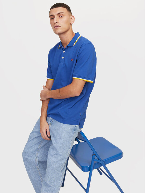 Jack & Jones Jack & Jones Polo Bluwin 12169064 Niebieski Regular Fit