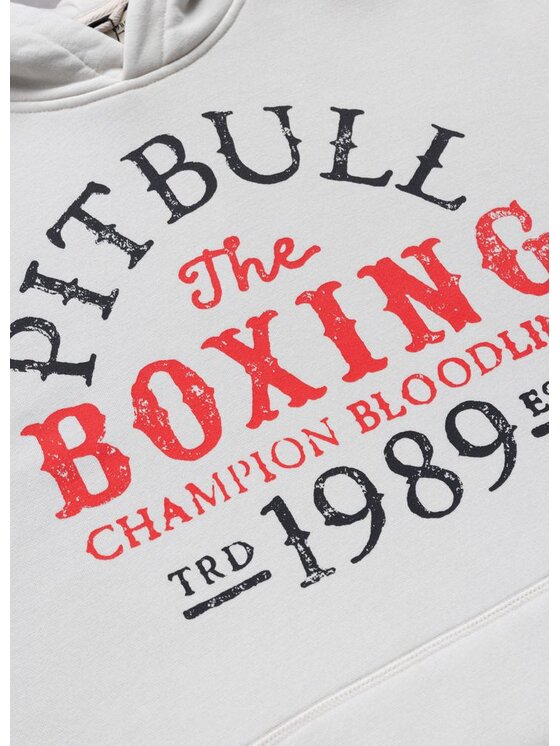 PITBULL PITBULL Bluza Washed CHAMPION BLOODLINE Biały Regular Fit