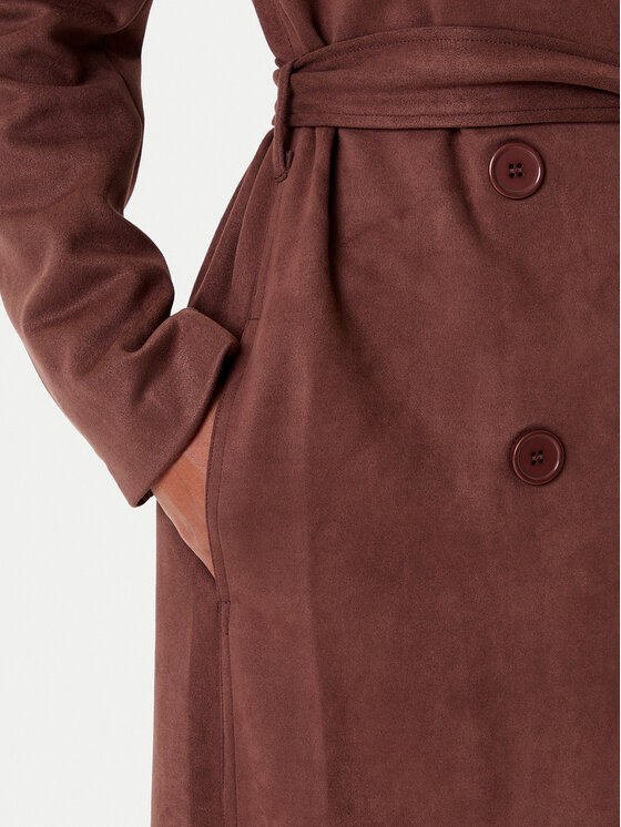 BARDOT BARDOT Trench Kira Vegan Suede 57053JB4 Smeđa Regular Fit