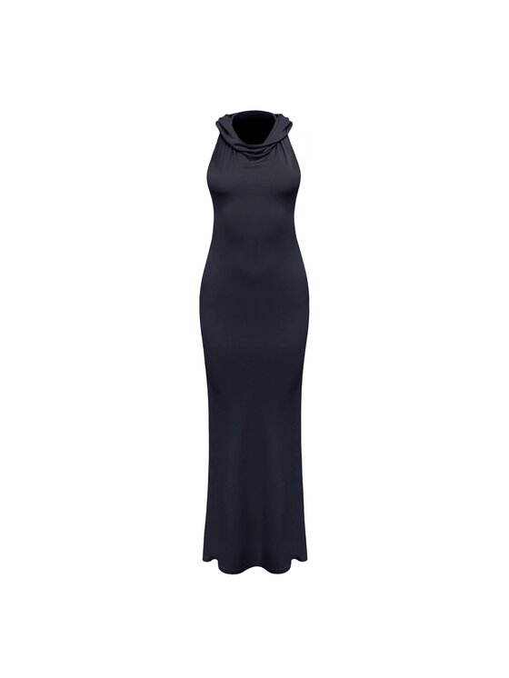 MANDRAGORA MANDRAGORA Sukienka wieczorowa Lana Czarny Slim Fit