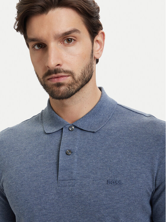 BOSS BOSS Polo marškinėliai Pallas 50553564 Mėlyna Regular Fit