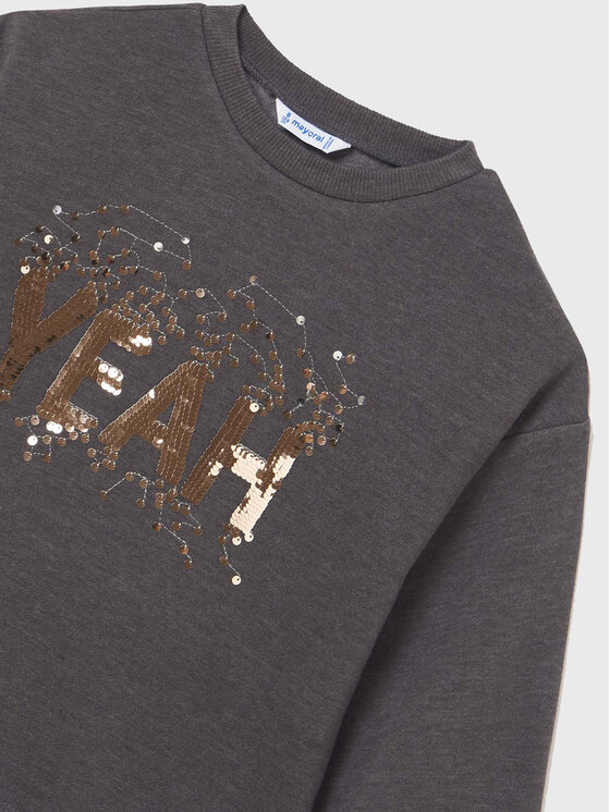 Mayoral Mayoral Суитшърт 7471 Сив Relaxed Fit