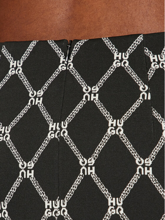 HUGO Hugo Trapecijos formos sijonas Ranela 50517945 Juoda Regular Fit