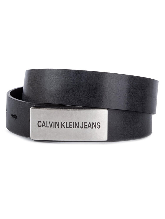 Calvin Klein Jeans Calvin Klein Jeans Дамски колан J 3Cm Long Plaque Leather Belt K60K605424 Черен